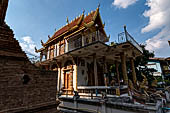 Chiang Mai - Wat Lam Chang, the Ubosot with the Ho Trai (library). 